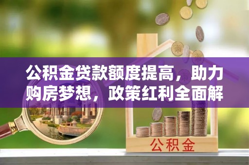 龙里公积金贷款额度提高，助力购房梦想，政策红利全面解析