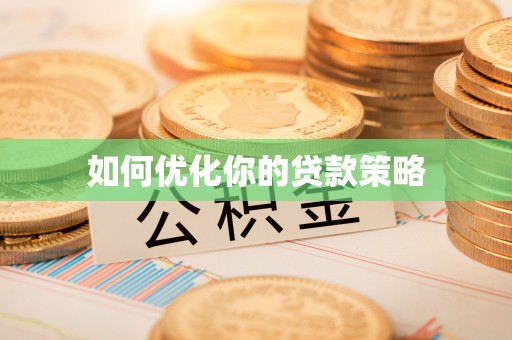 龙里如何优化你的贷款策略
